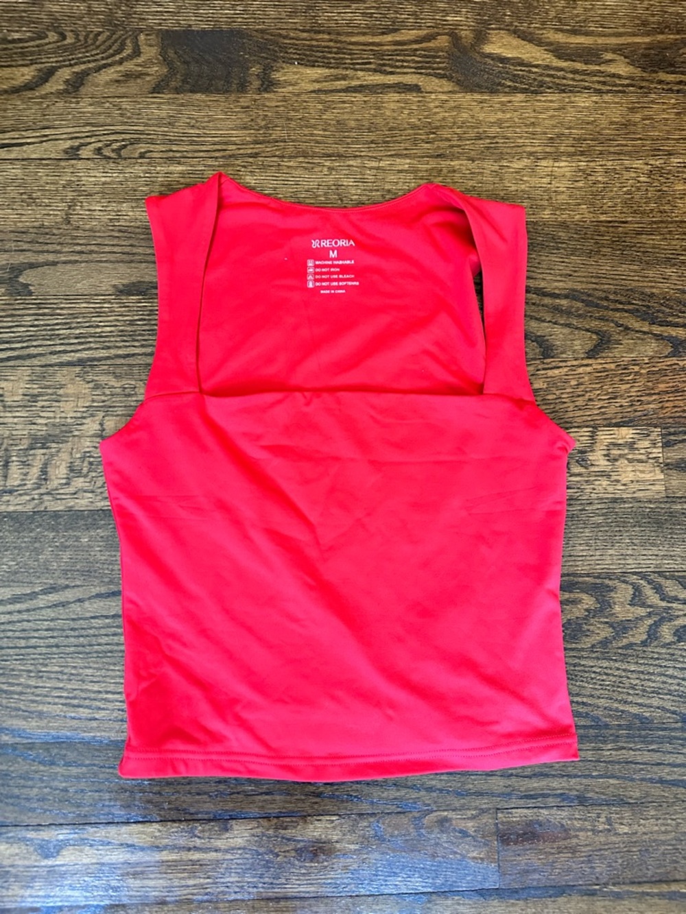 Red Crop Top Summer Halter , Size M